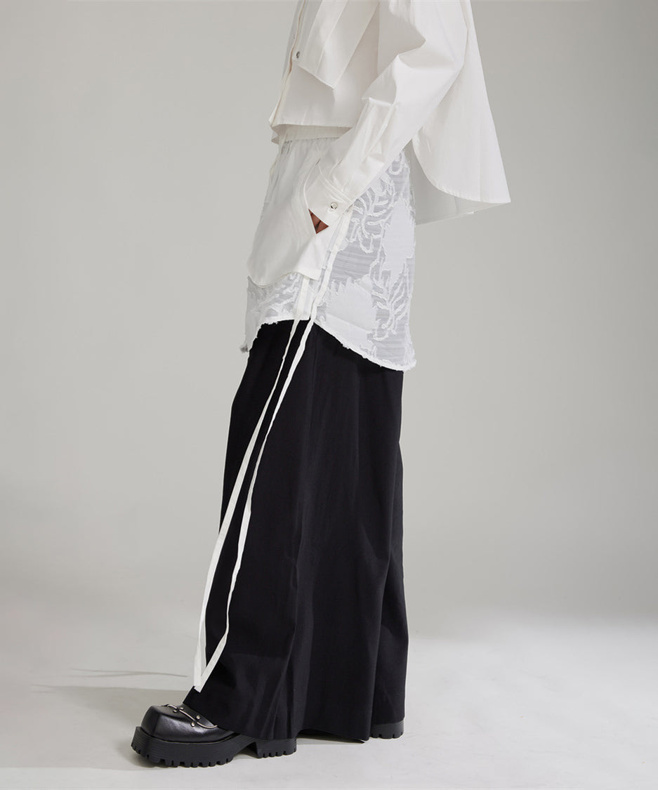 Splicing Lace Pants