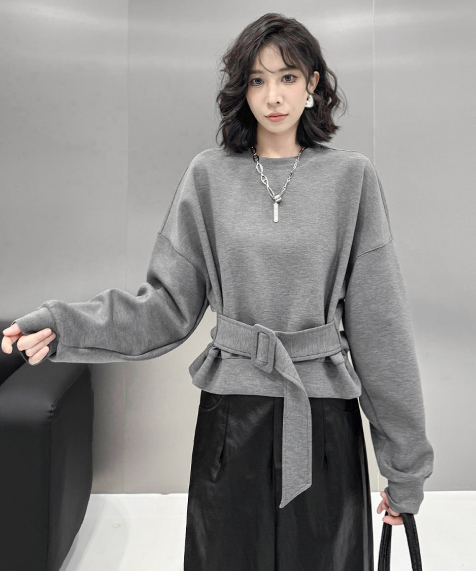 Belt Short Sweatshirt
