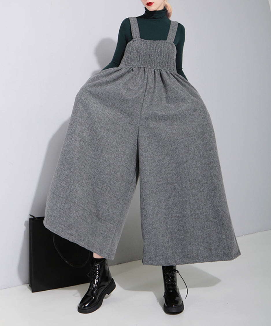 Shirring Chest Overalls