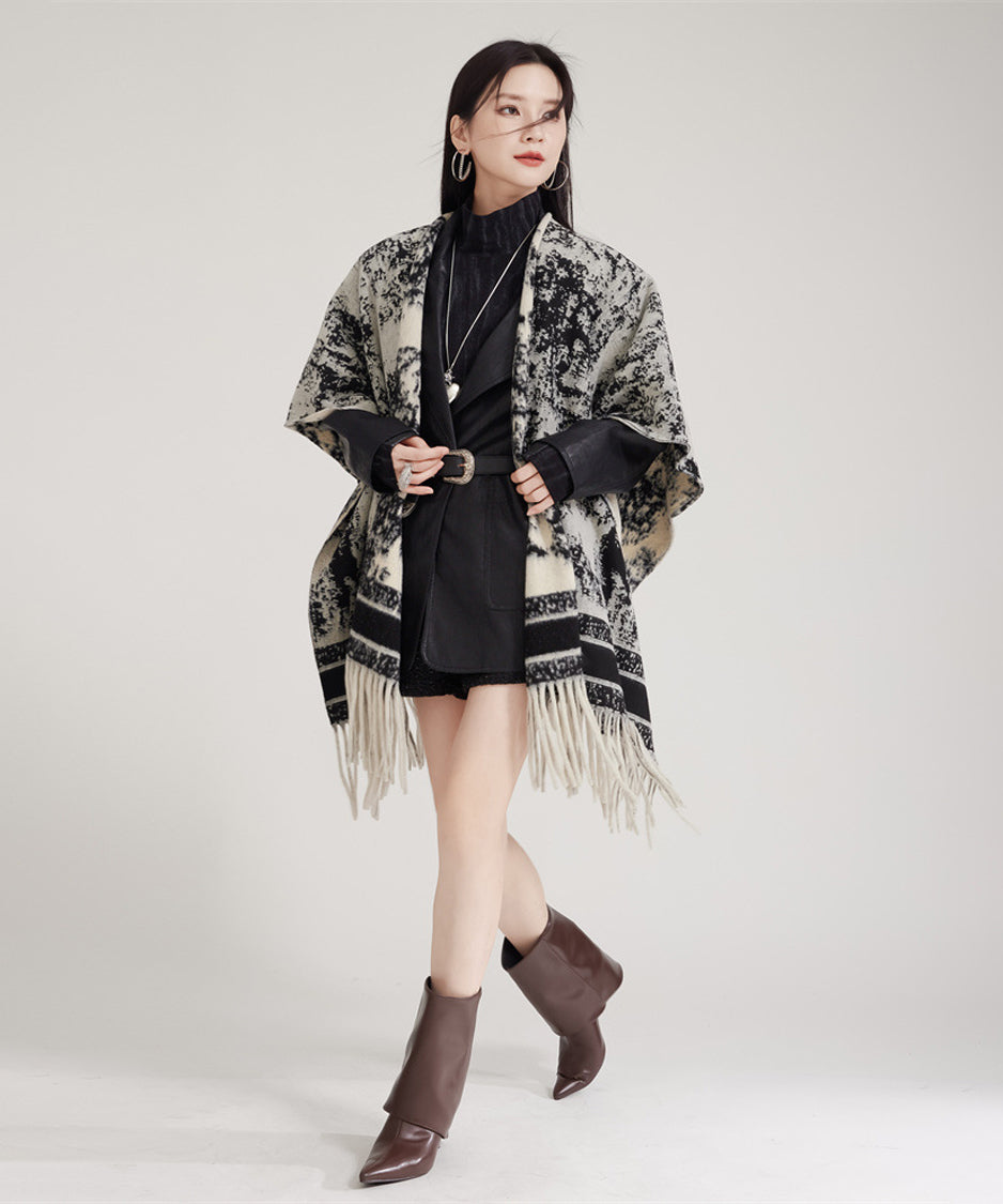 Ink Jacquard Stole