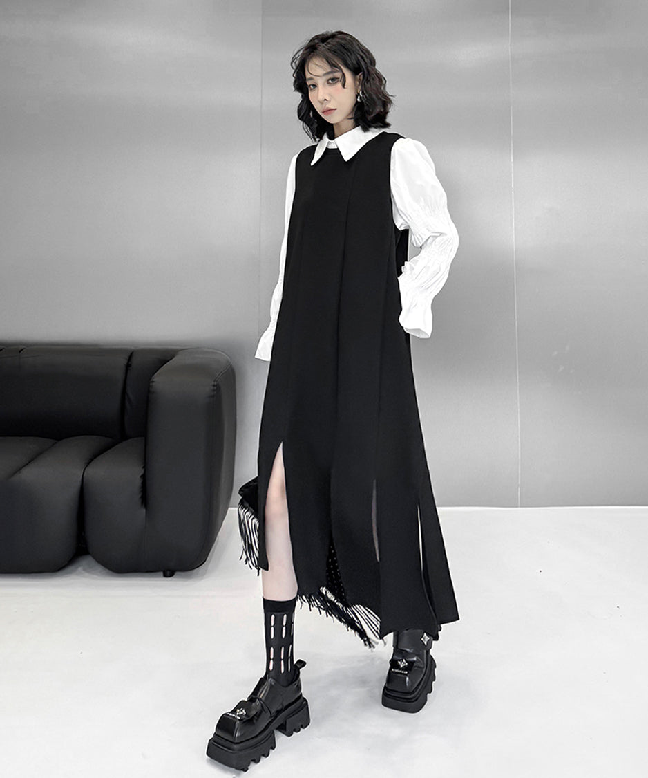 Asymmetrical Slit Dress