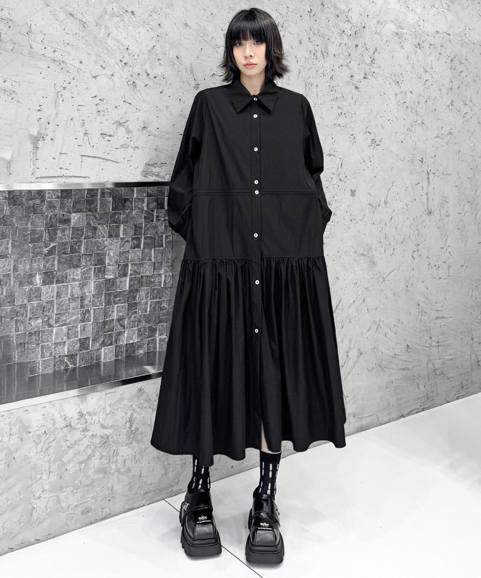 Gathered Switching Dress