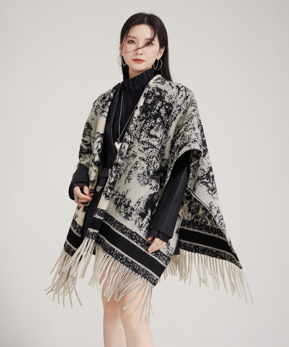 Ink Jacquard Stole