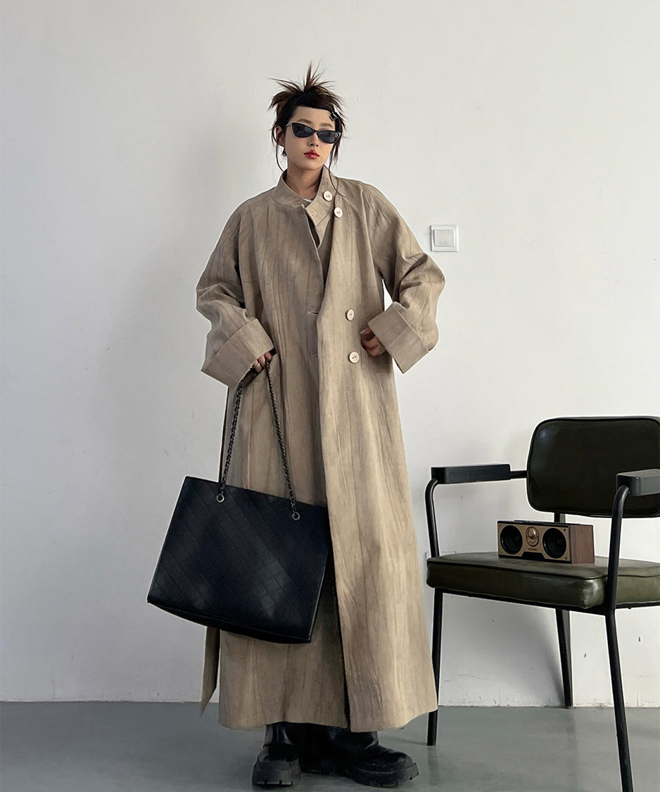 Stand Collar Thin Coat