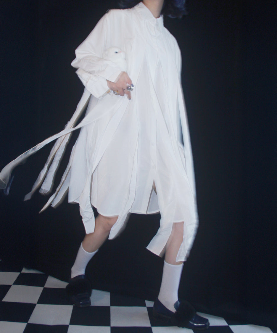 Klein Ribbon Shirt Dress
