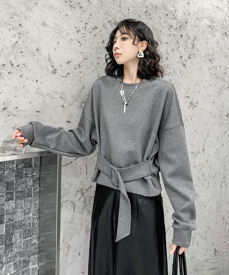 Belt Short Sweatshirt