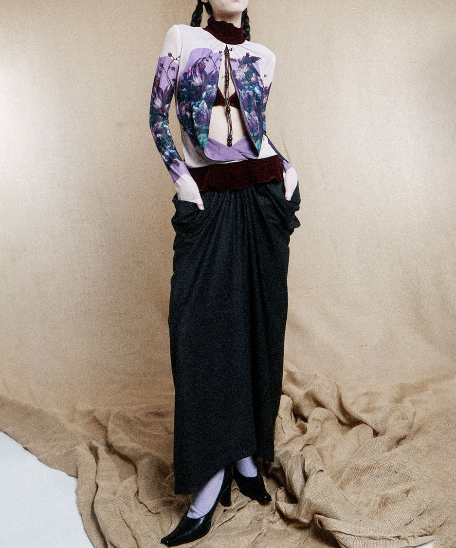 Big Pocket Low Waist Skirt