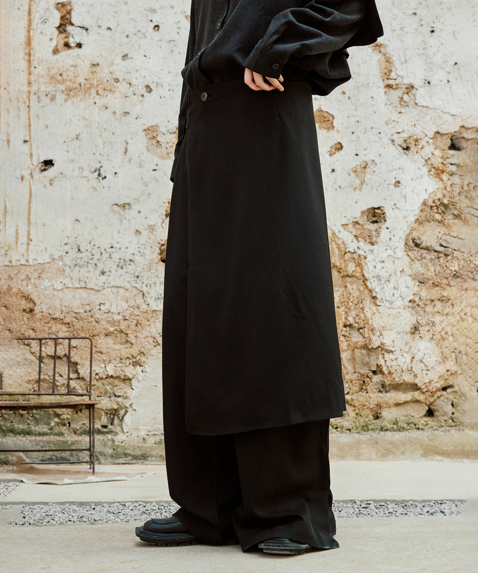 Wrap Skirt &amp; Wide Pants