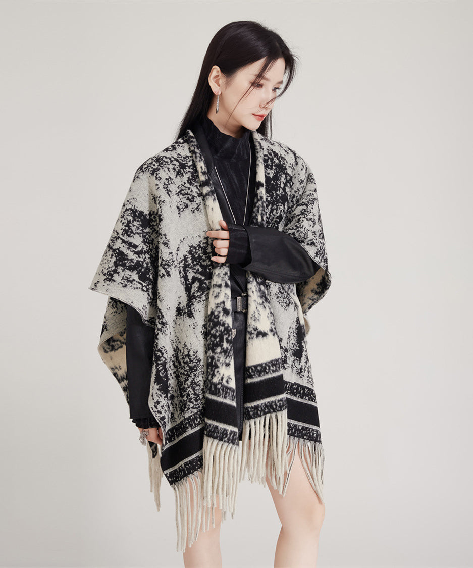 Ink Jacquard Stole