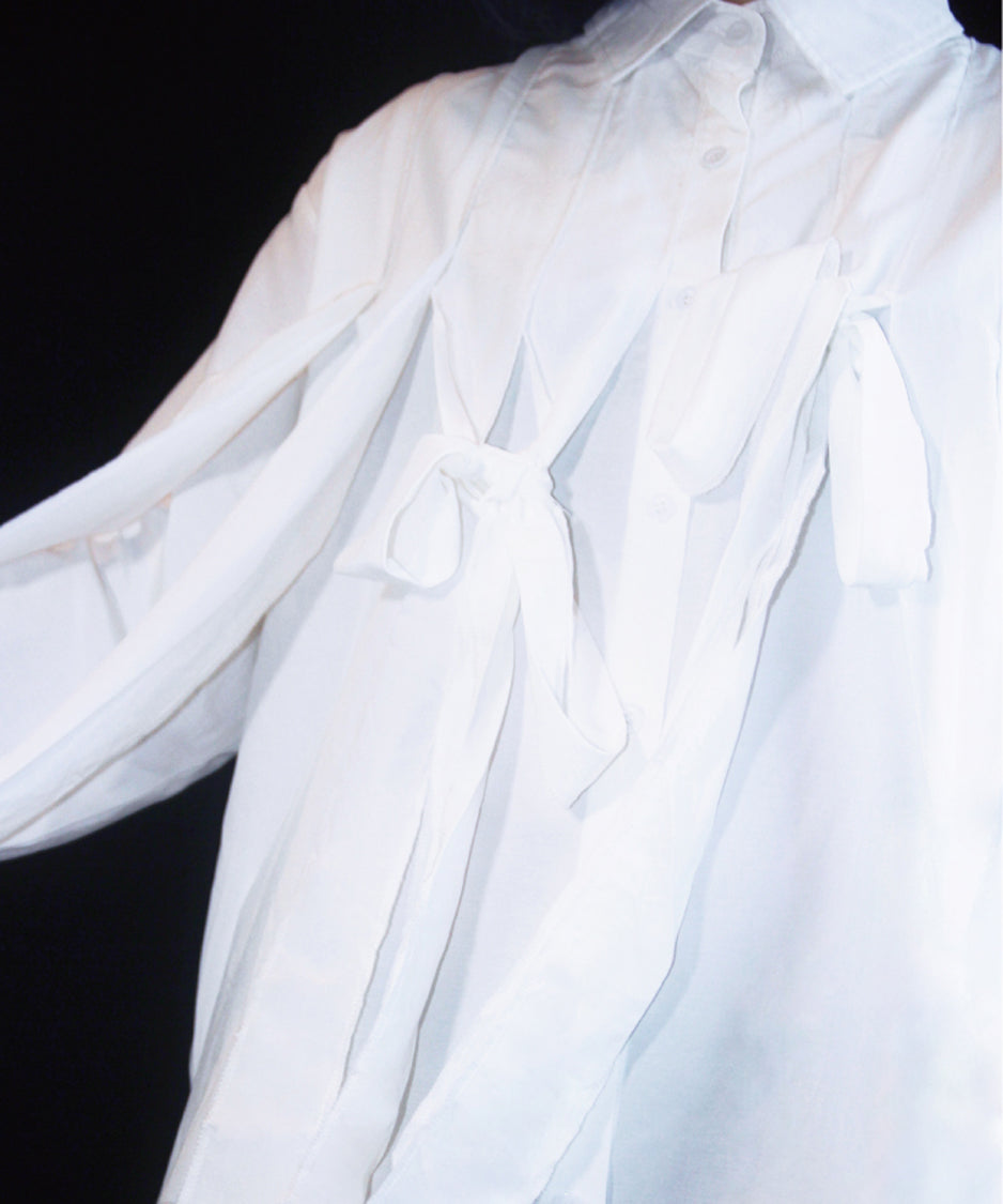 Klein Ribbon Shirt Dress