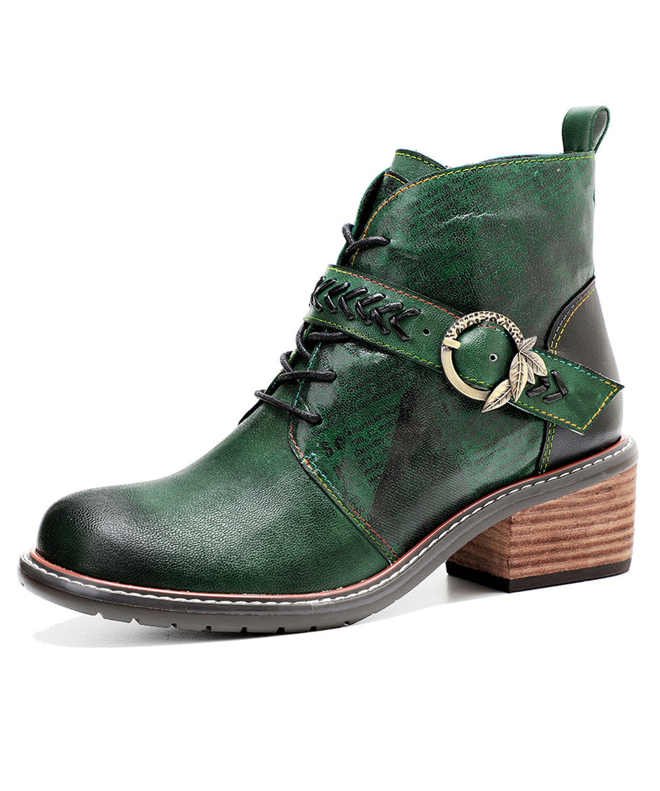 Faded Print Short Boots