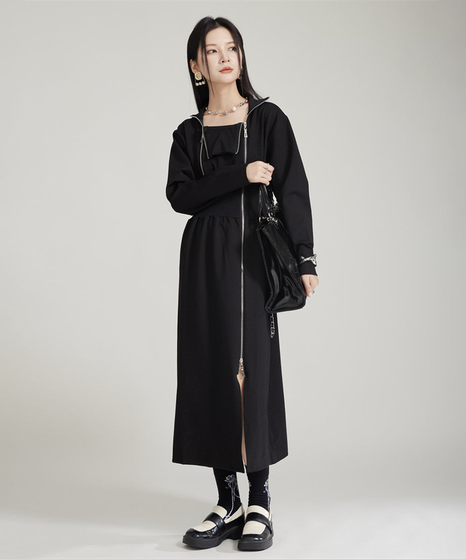 Double Zip Slit Dress