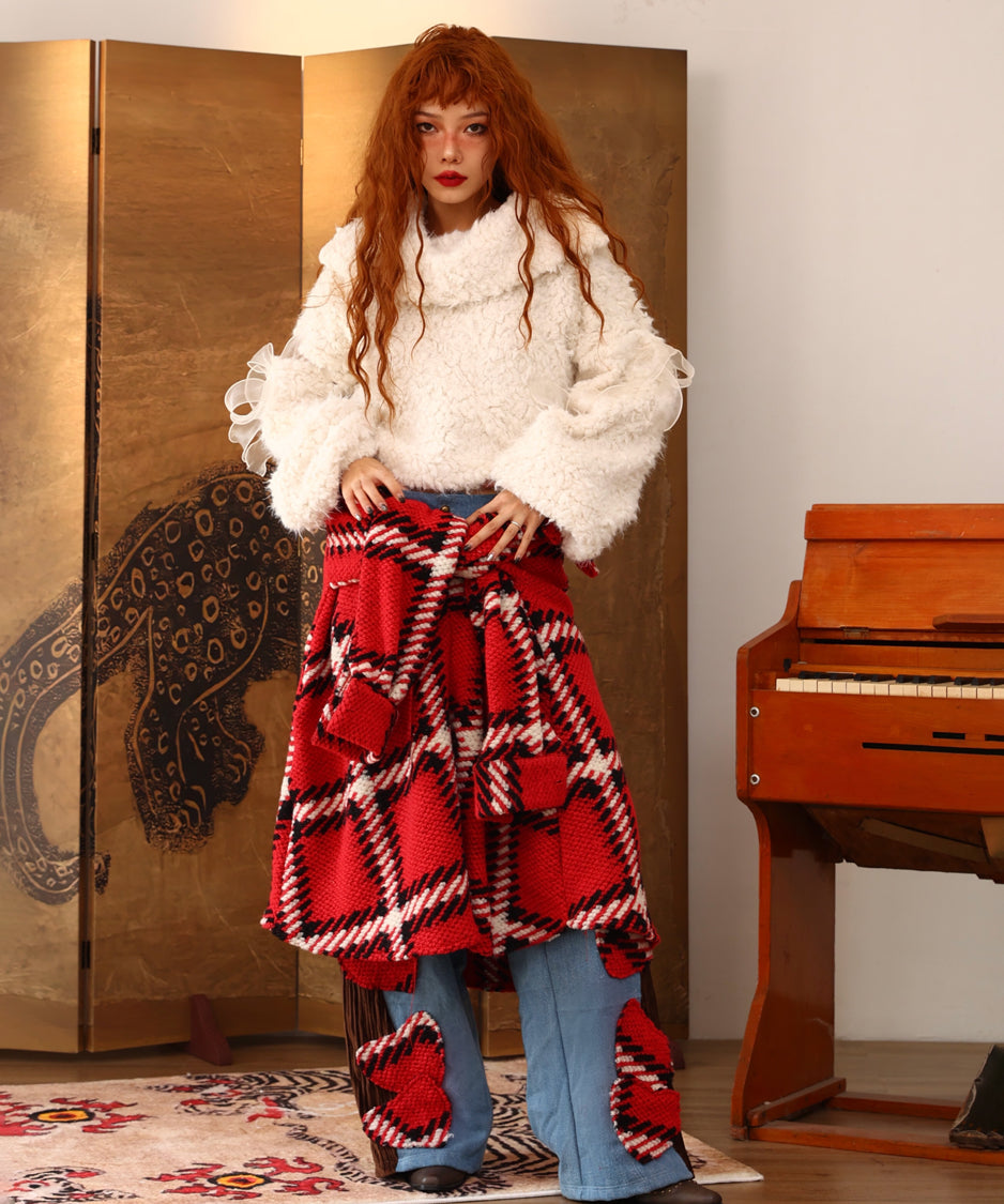 Antique Plaid Blouse