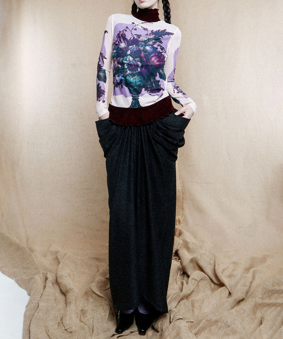 Big Pocket Low Waist Skirt