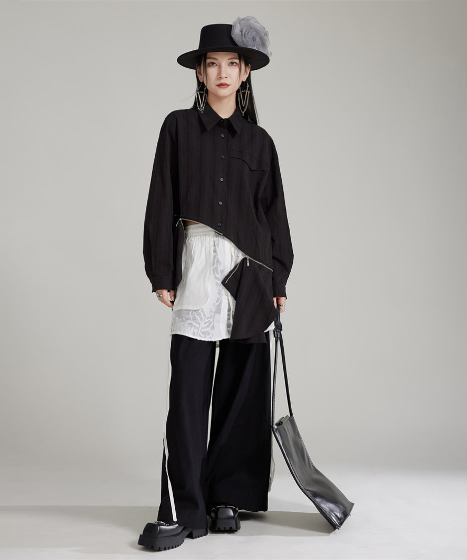 Splicing Lace Pants