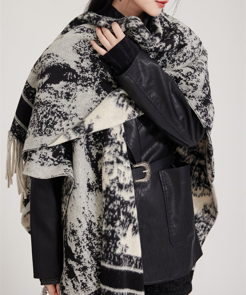 Ink Jacquard Stole