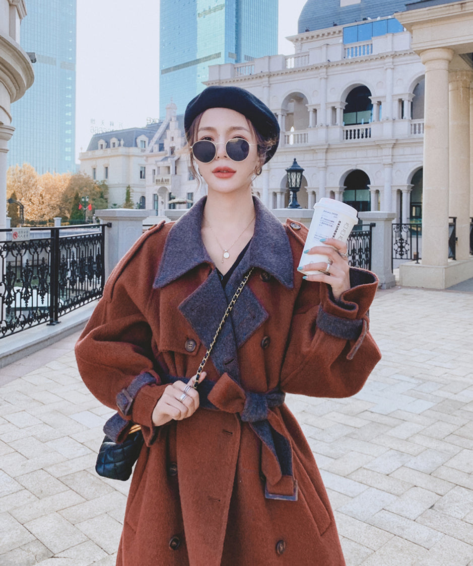 Double Button Long Coat