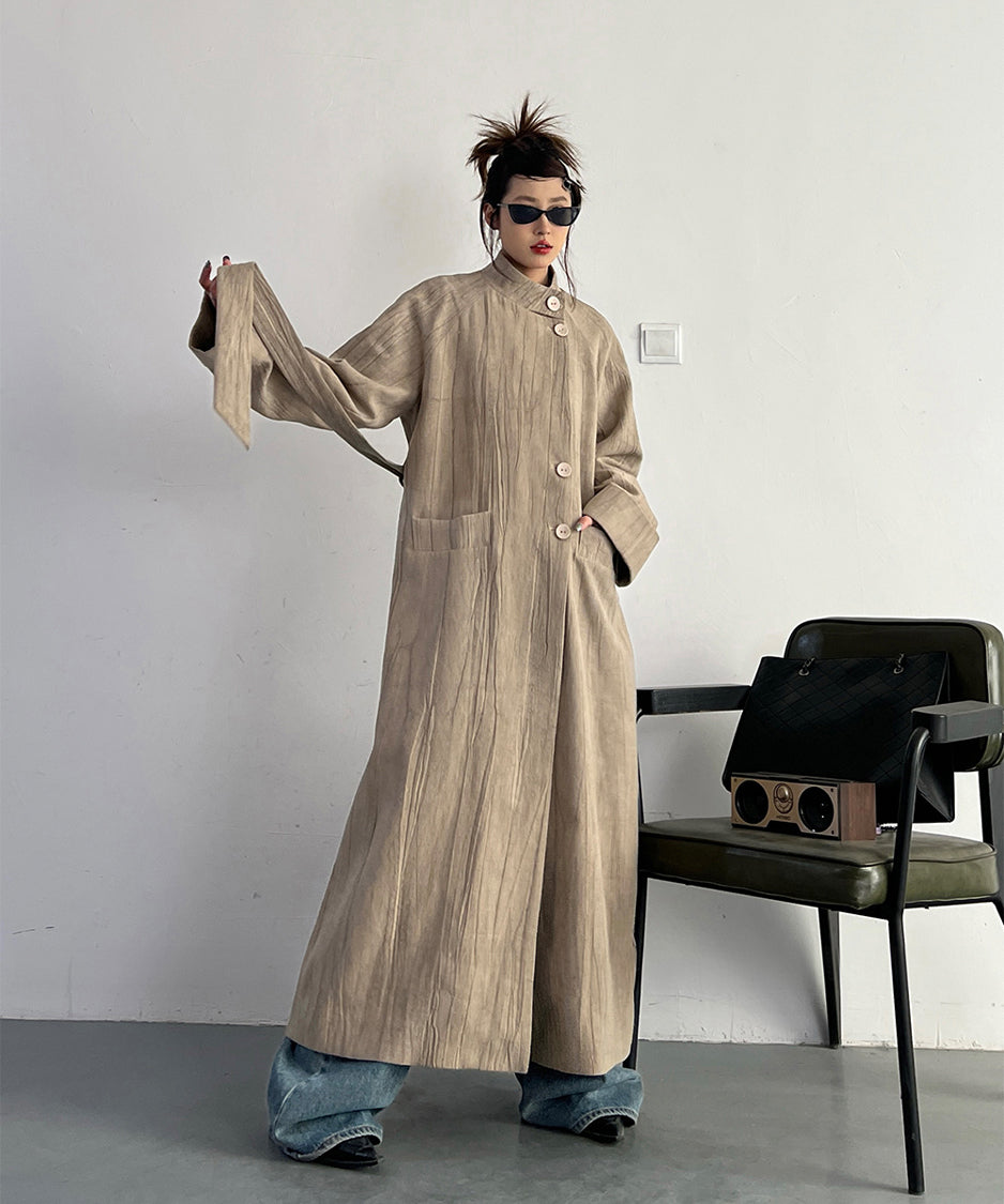 Stand Collar Thin Coat