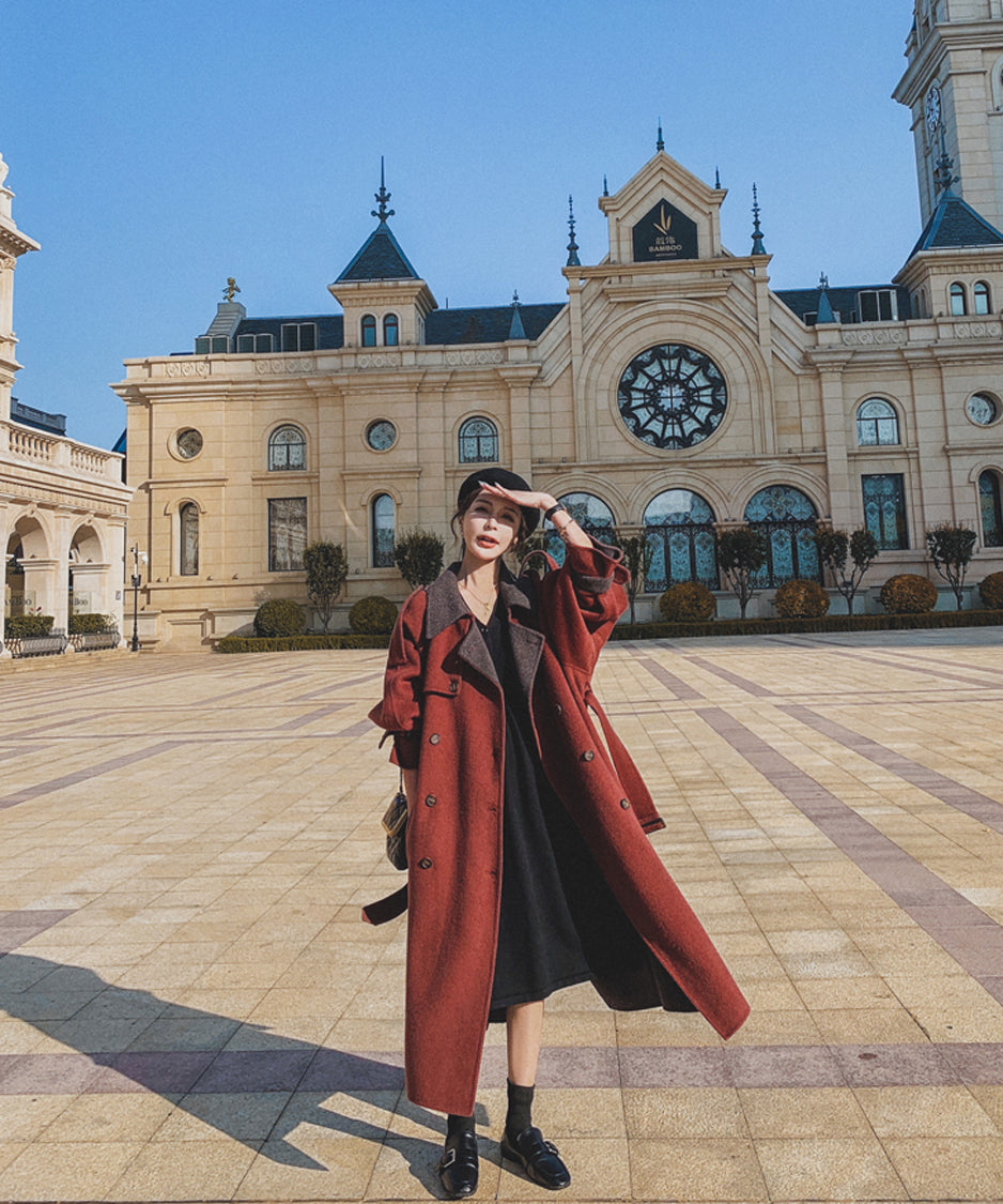Double Button Long Coat