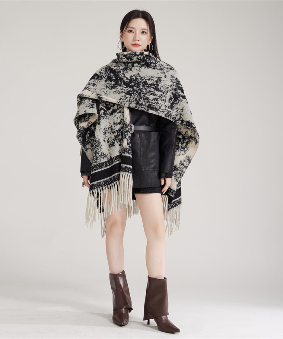 Ink Jacquard Stole