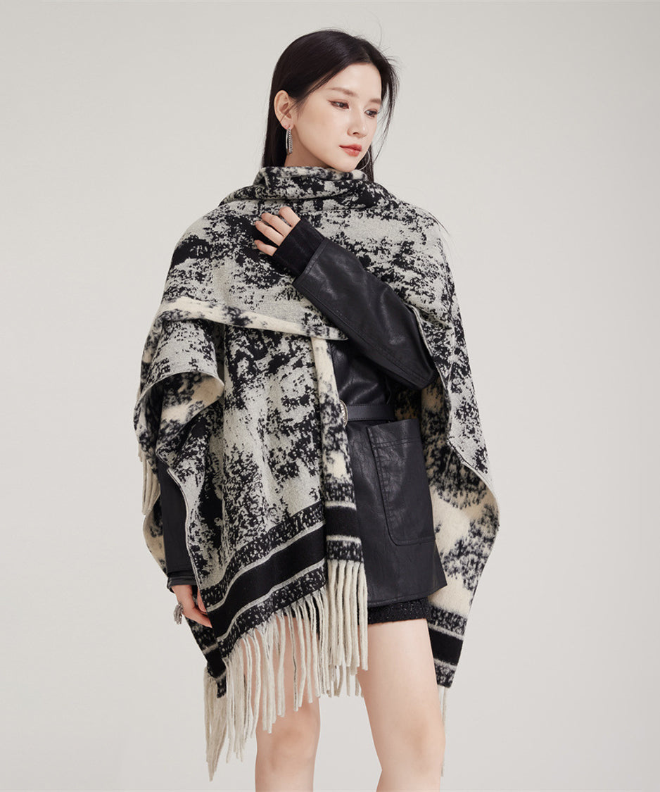 Ink Jacquard Stole