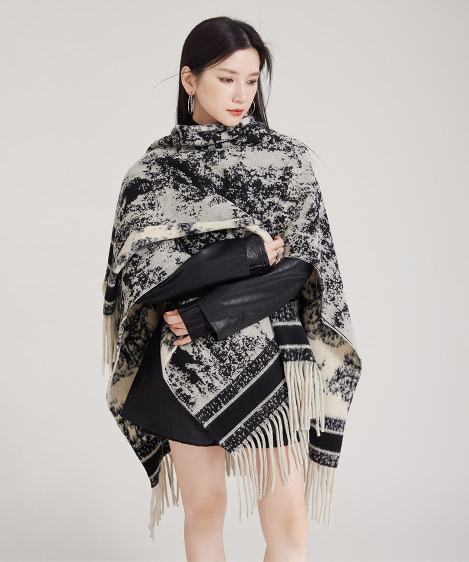 Ink Jacquard Stole