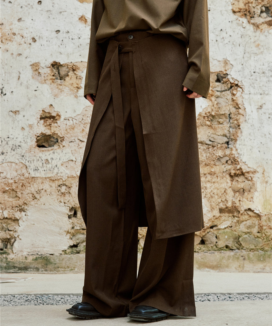 Wrap Skirt &amp; Wide Pants
