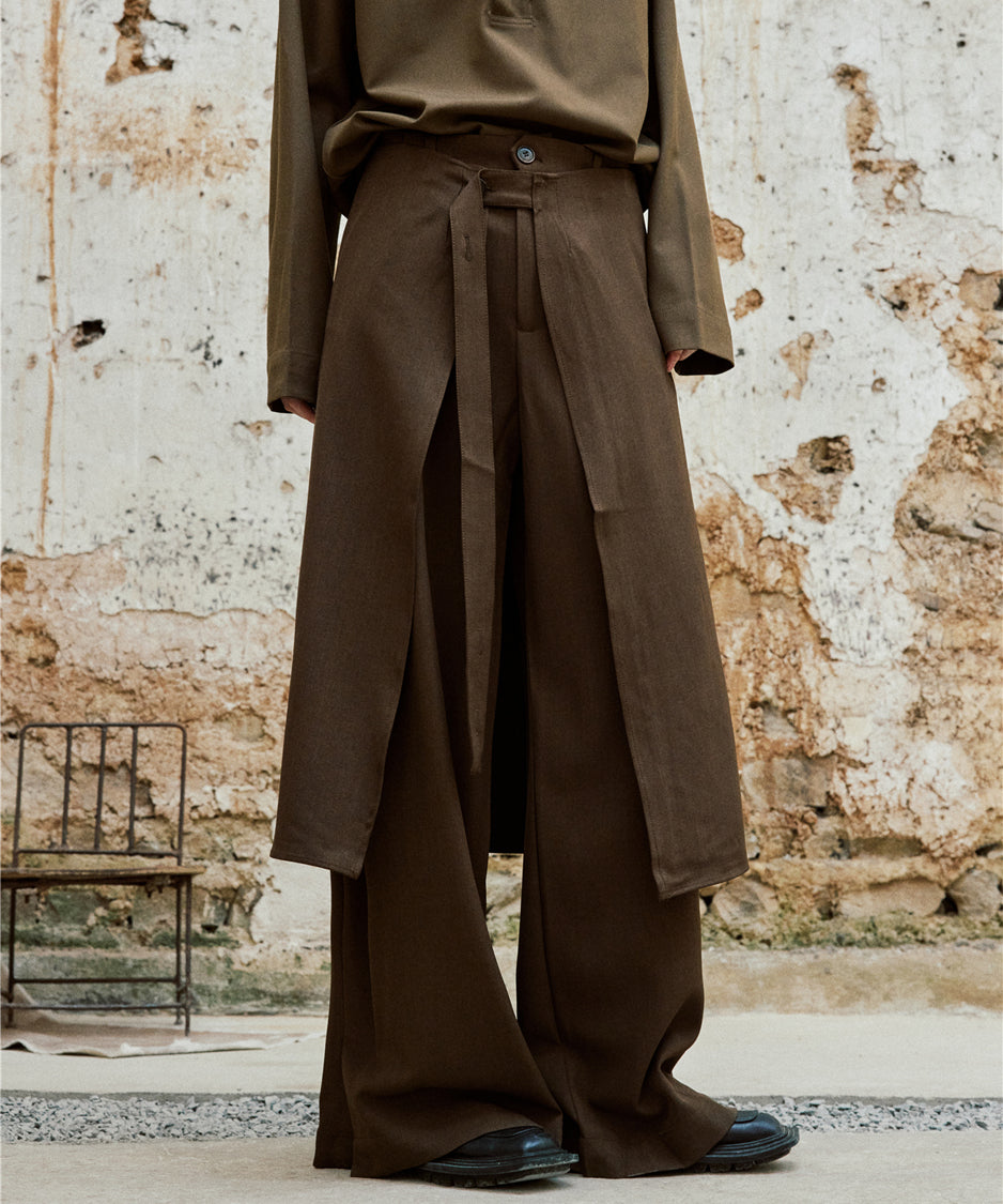 Wrap Skirt &amp; Wide Pants