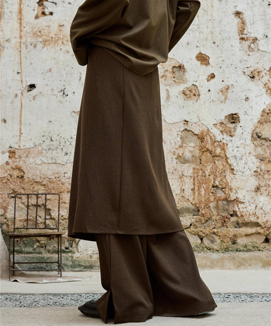 Wrap Skirt &amp; Wide Pants