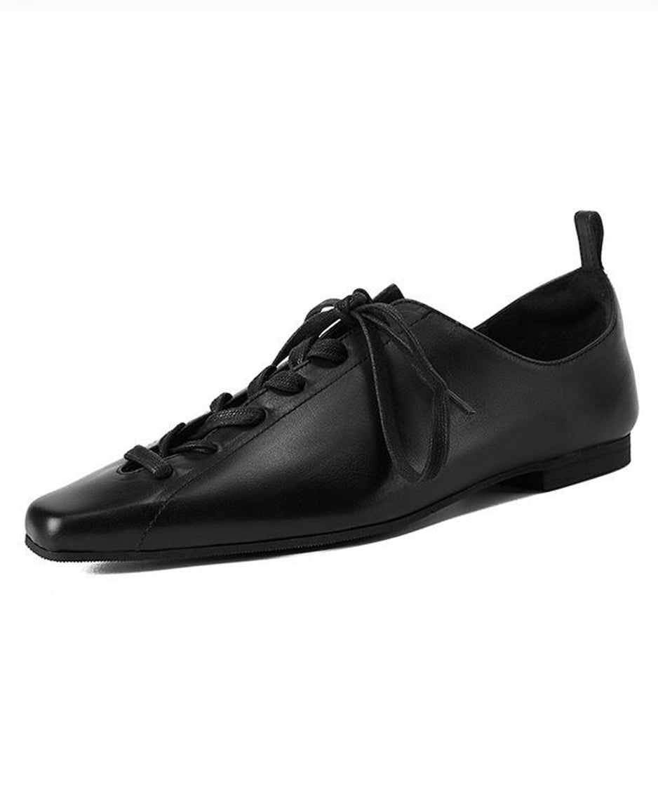 Lace Up Flat Shoes
