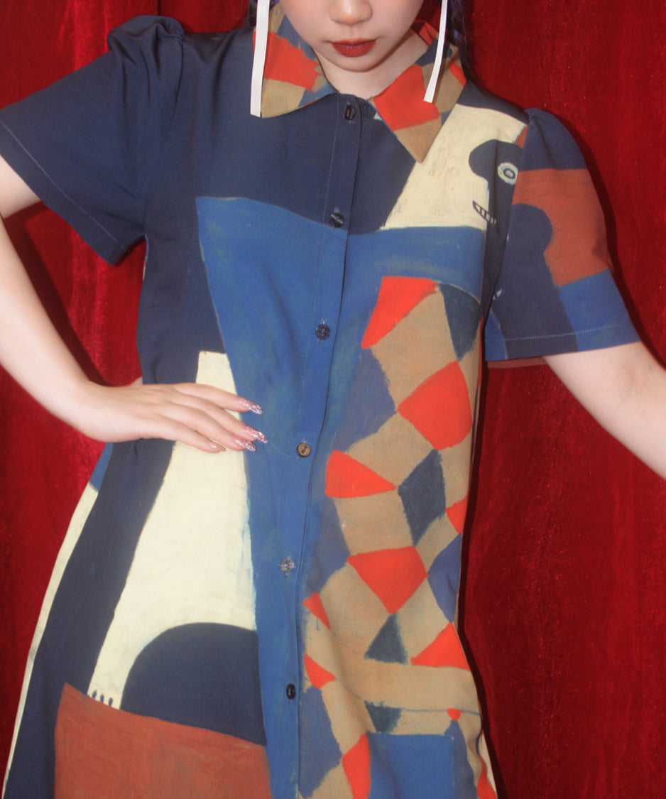 Geometric Retro Art Dress