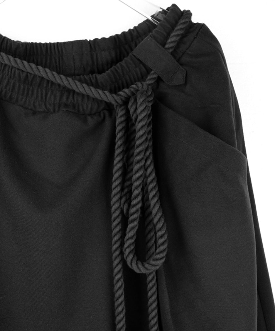 Layered Irregular Wide Pants