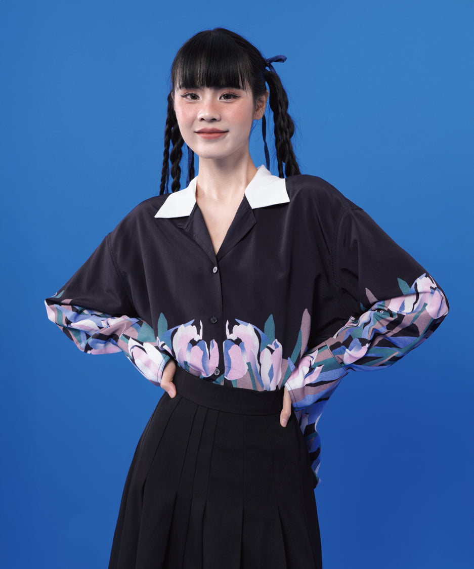 Tulip Print Blouse