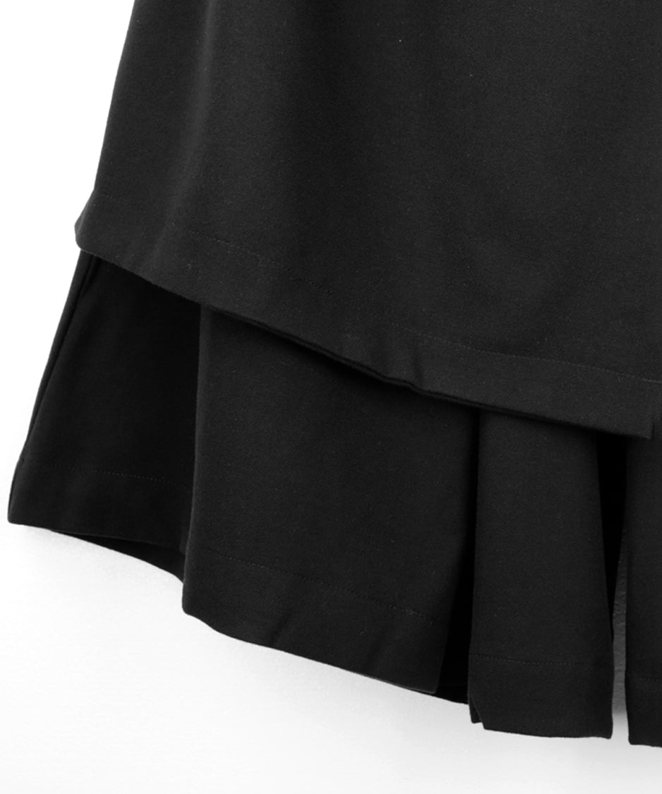 Layered Irregular Wide Pants