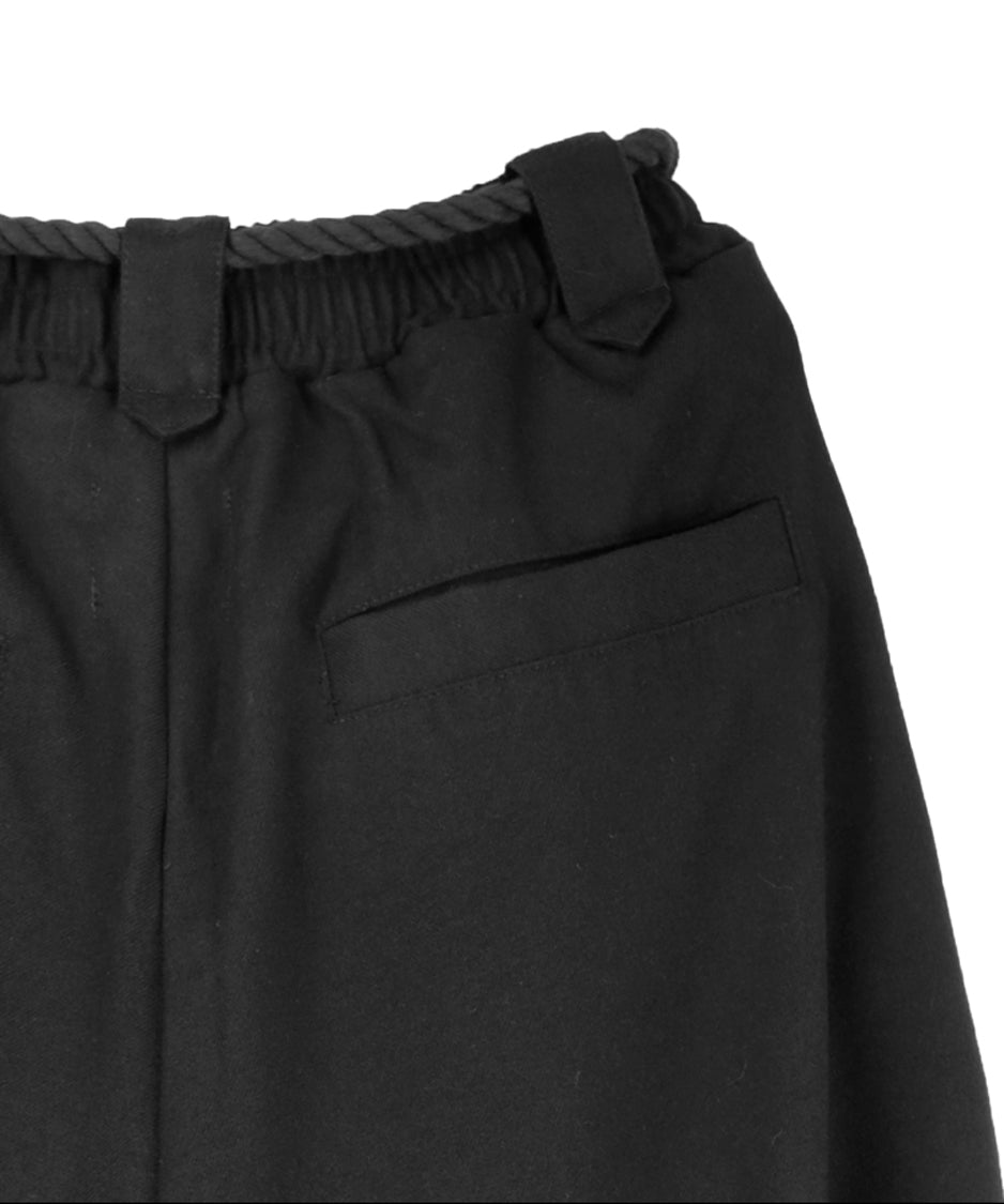 Layered Irregular Wide Pants
