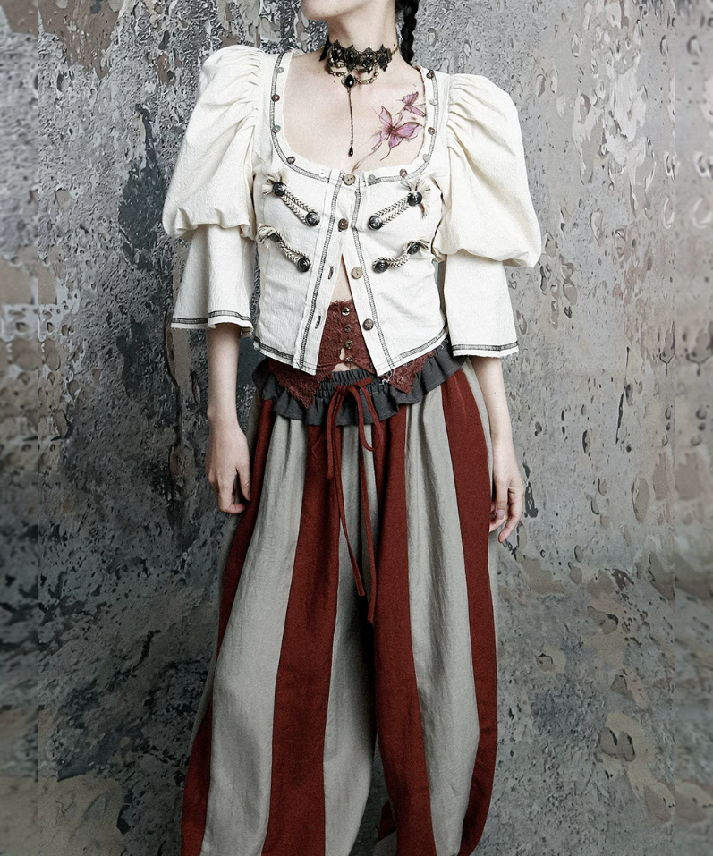 Corset Puff Blouse