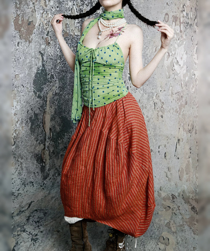 Slip Dot Gather Top