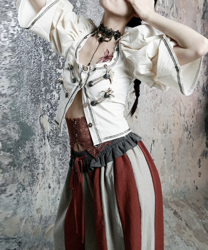 Corset Puff Blouse