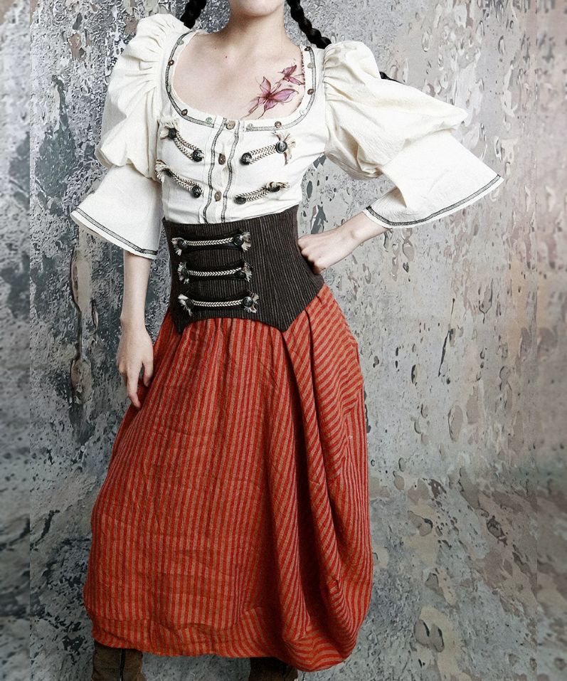 Corset Puff Blouse