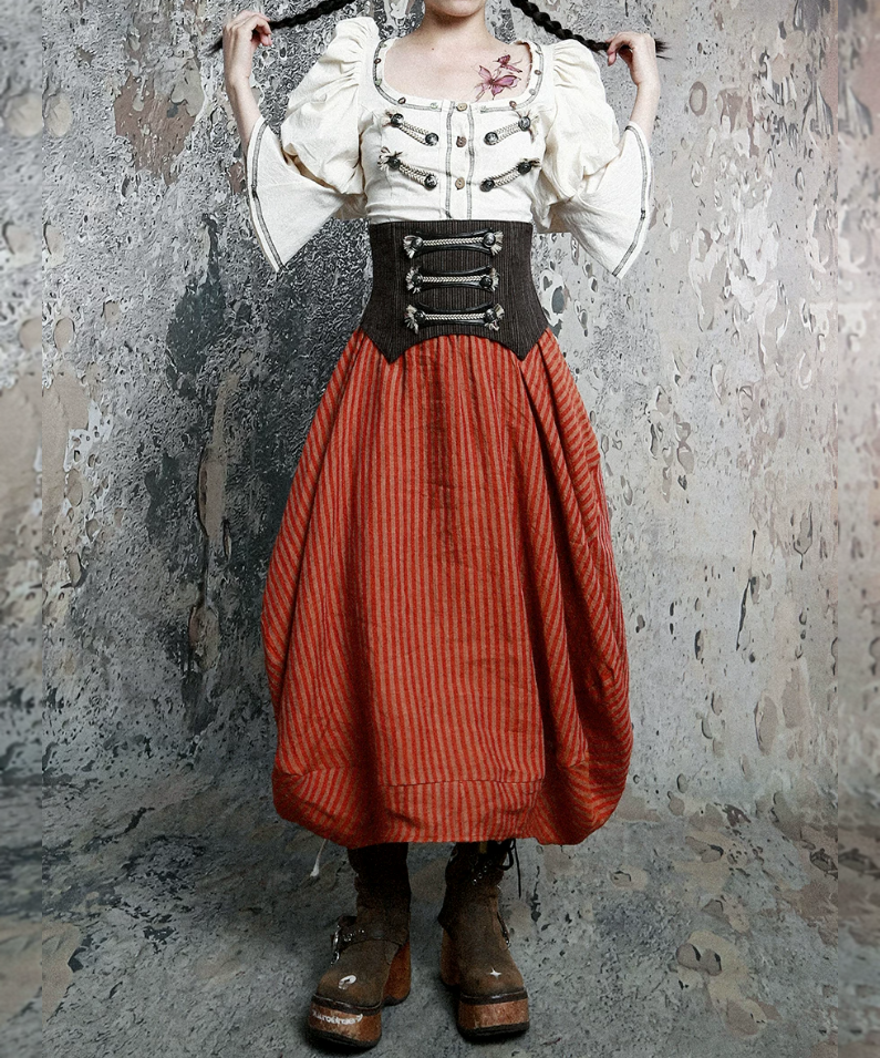 Corset Puff Blouse