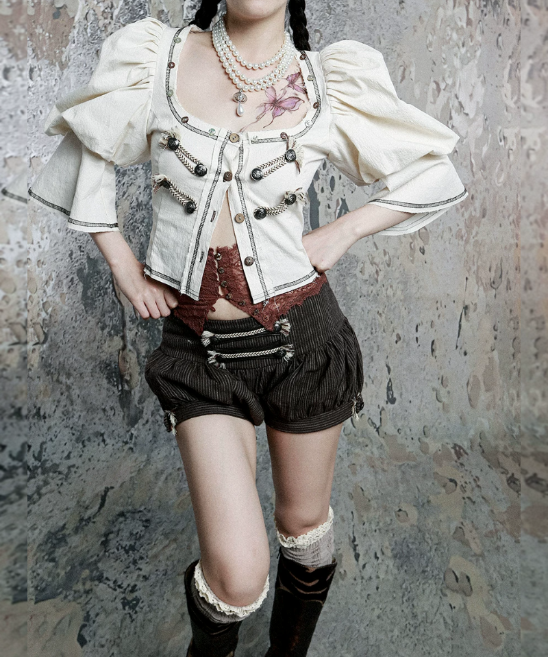 Corset Puff Blouse