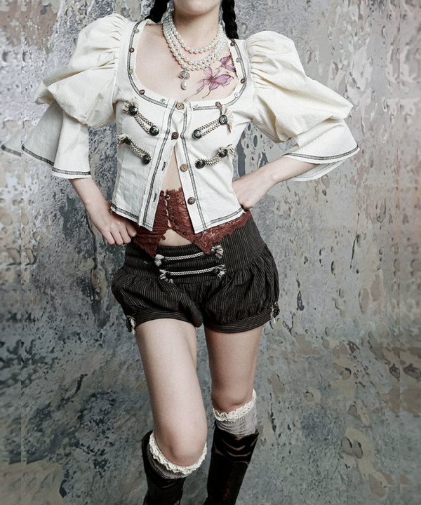 Corset Puff Blouse