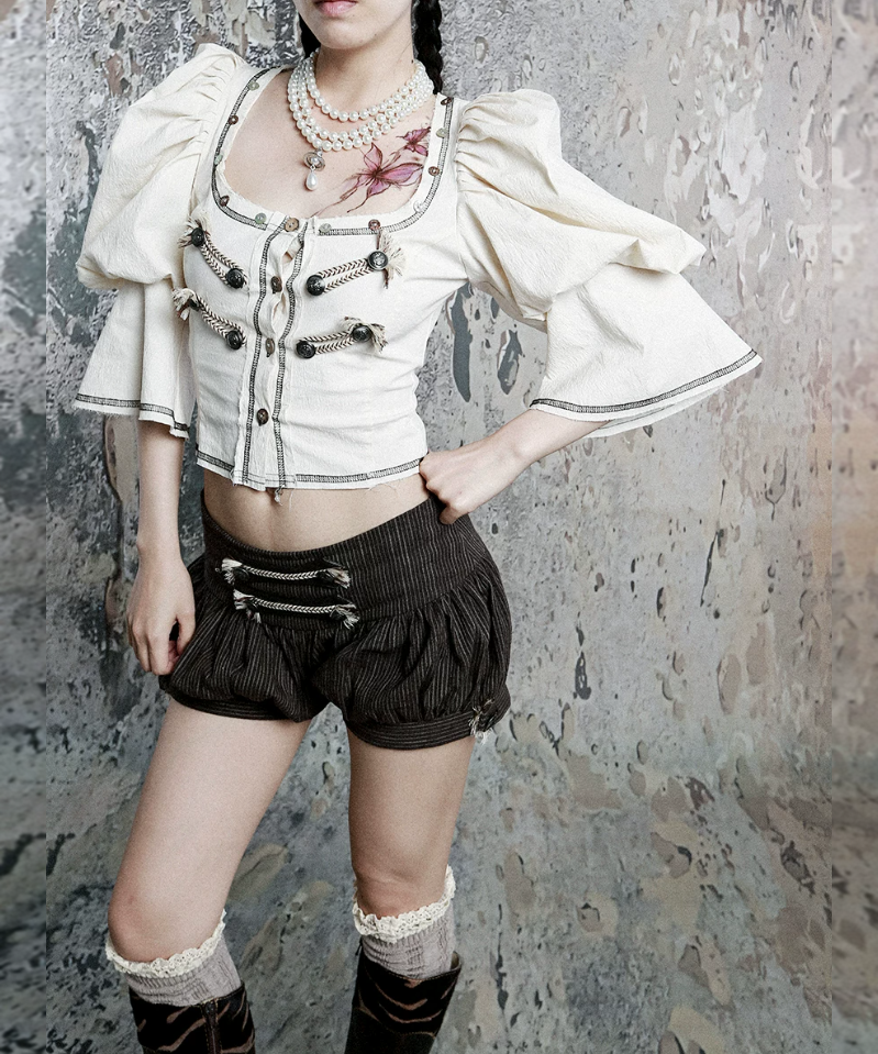 Corset Puff Blouse