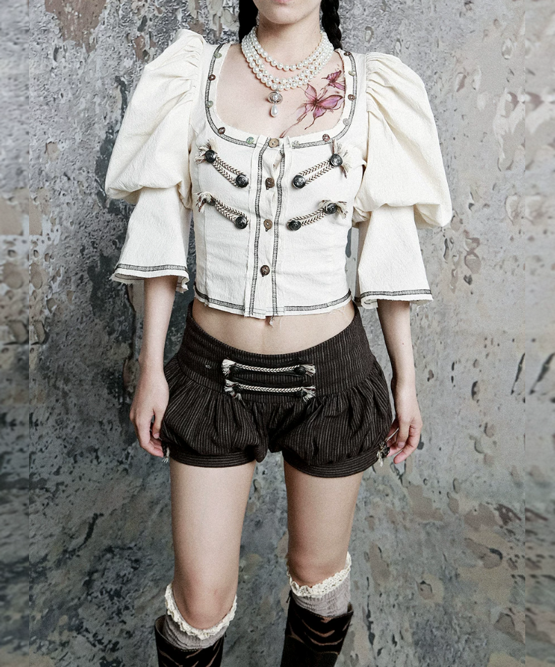Corset Puff Blouse