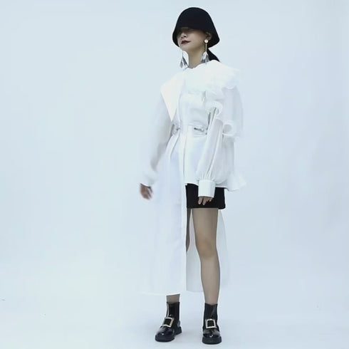 Ruffle Pleated Blouse – LONDA