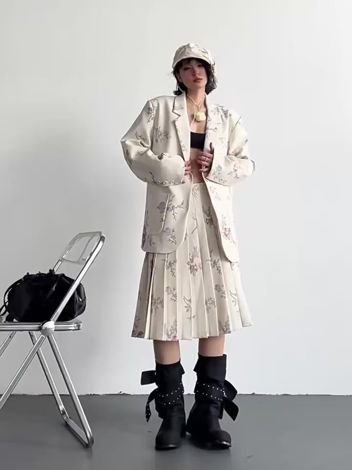 JA-383 アイボリー花柄シリーズ 着用動画