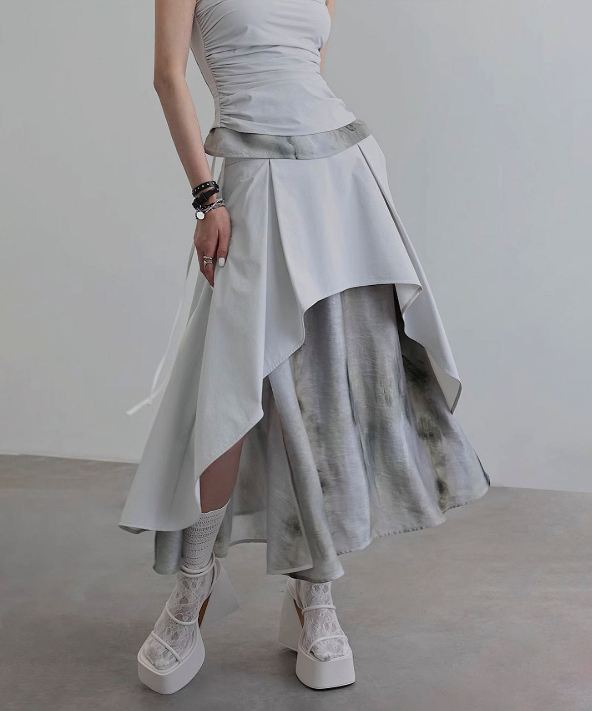Mix Material Skirt