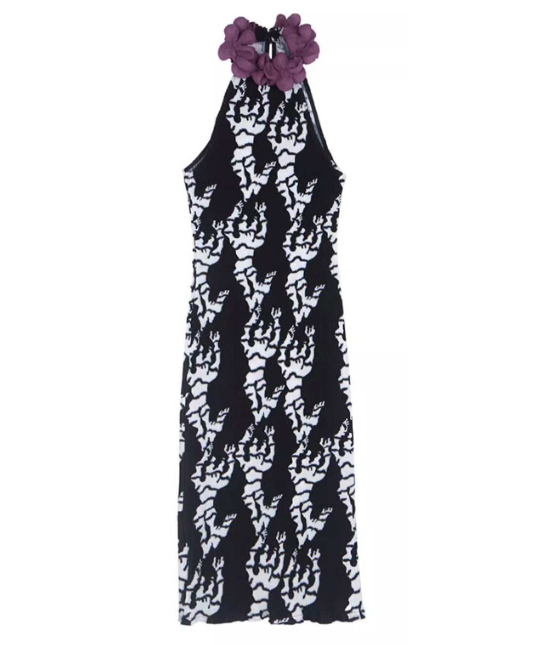 Three-dimensional Pleate-neck Dress