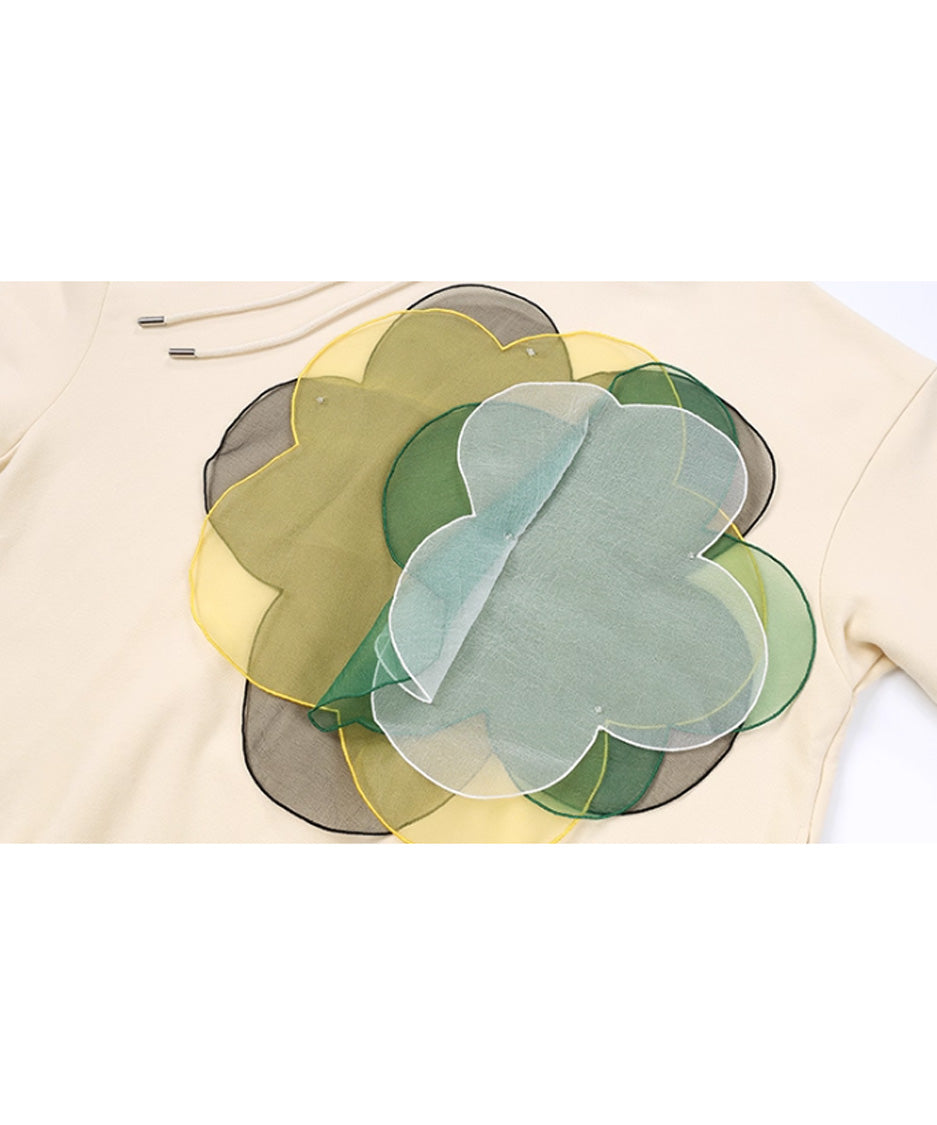 Organza Bloom Hoodie