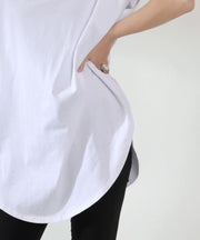 White / One size / Round Hem